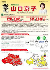 県政報告チラシ2021年11月